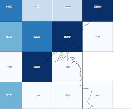 Species Observation Counts by Hectad to May 2025